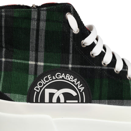 Dolce & Gabbana Multicolor DG Logo Men High Top Sneakers Shoes
