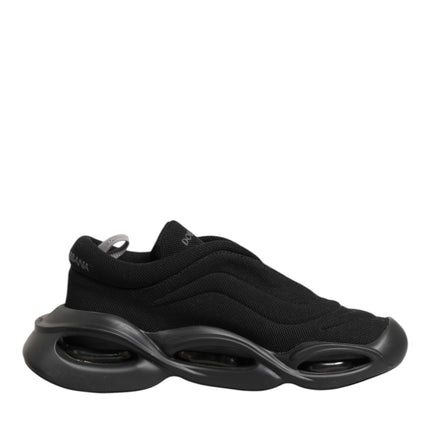 Dolce & Gabbana Black Lace Up Wave Low Top Men Sneaker Shoes