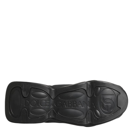 Dolce & Gabbana Black Lace Up Wave Low Top Men Sneaker Shoes