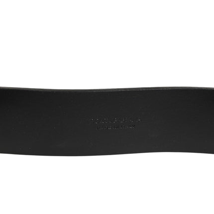 Dolce & Gabbana Brown Classic Gold Metal Logo Buckle Men  Belt