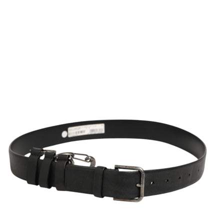 Dolce & Gabbana Black Key Ring Clip Attachments Buckle Belt