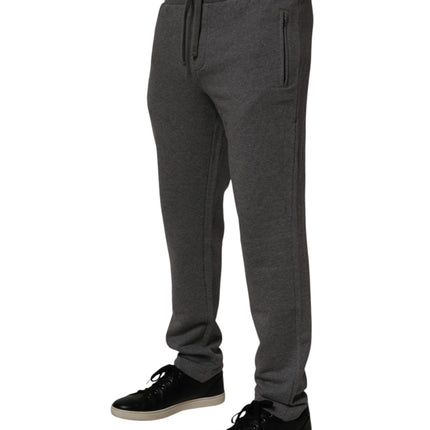 Dolce & Gabbana Gray Cotton Jogger Sweatpants Trouser Pants