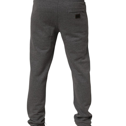 Dolce & Gabbana Gray Cotton Jogger Sweatpants Trouser Pants