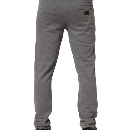 Dolce & Gabbana Cotton Jogger Sweatpants Trouser Gray