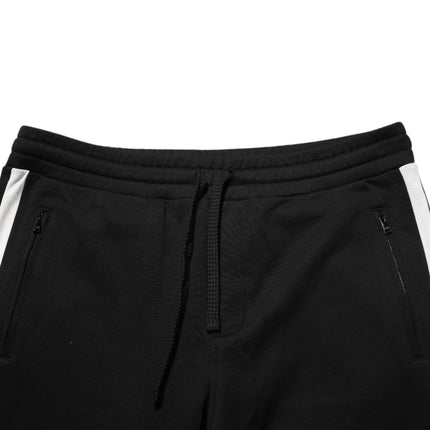 Dolce & Gabbana Black Cotton Jogger Sweatpants Trouser Pants
