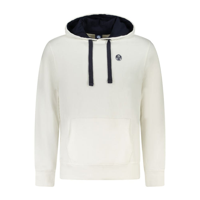 North Sails White Cotton Men's Hooded Sweatshirt
