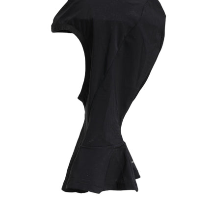 Dolce & Gabbana Black Nylon Elastane Balaclava Hood Face Cover Hat