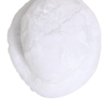 Dolce & Gabbana White Modacrylic Fur Bucket Men Capello Hat