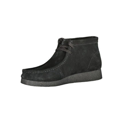 Clarks Nero Leather Men Sneaker