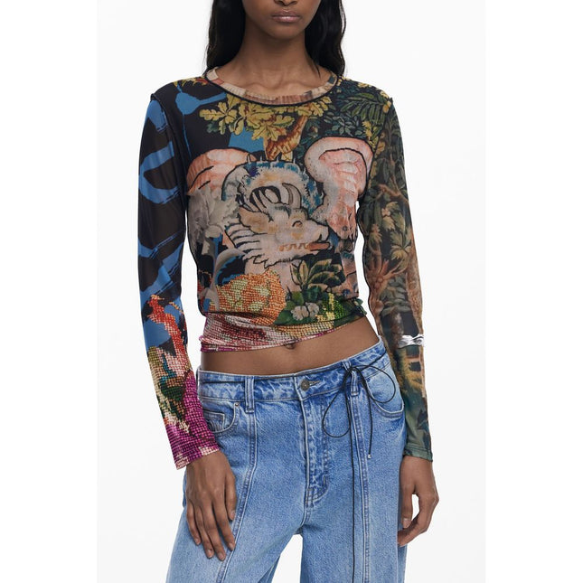 Desigual Black Polyester Women T-Shirt