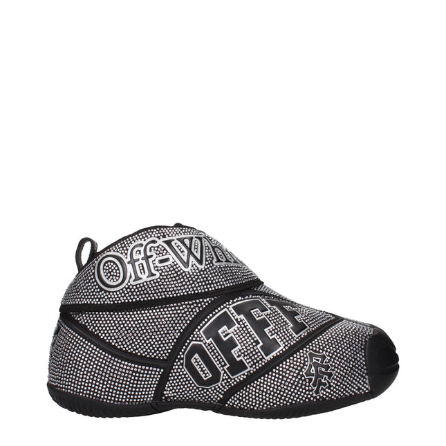Off-White Black Cotton Sneakers