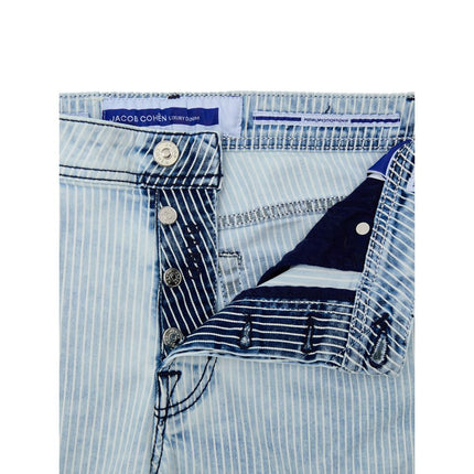 Jacob Cohen Blue Cotton Skinny Jeans