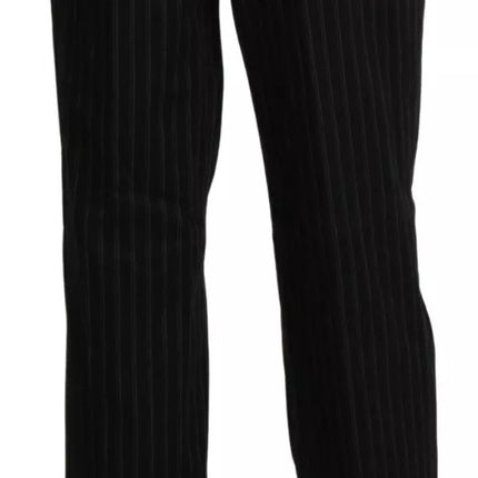 BENCIVENGA Black High Waist Straight Dress Trouser Pants