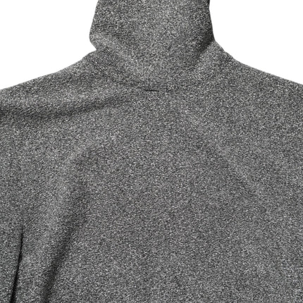 Dolce & Gabbana Gray Nylon Bodycon Sheath Long Sleeves Dress