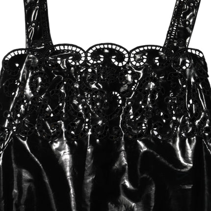 Dolce & Gabbana Black Cut Out A-line Sheath Mini Dress