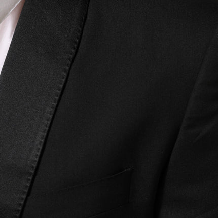 Dolce & Gabbana Black MARTINI 1 Button Suit Jacket Blazer