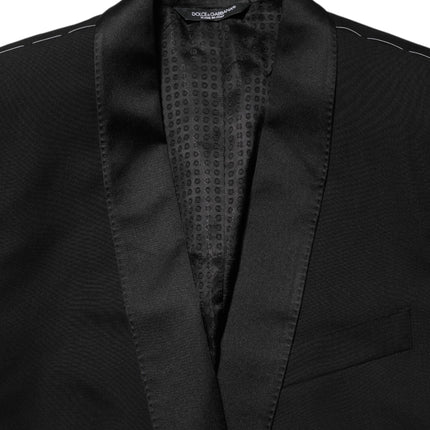 Dolce & Gabbana Black MARTINI 1 Button Suit Jacket Blazer