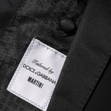 Dolce & Gabbana Black MARTINI 1 Button Suit Jacket Blazer