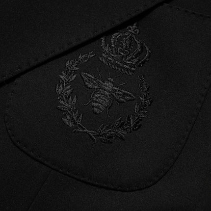 Dolce & Gabbana Black Viscose 2 Buttons Suit Jacket Blazer