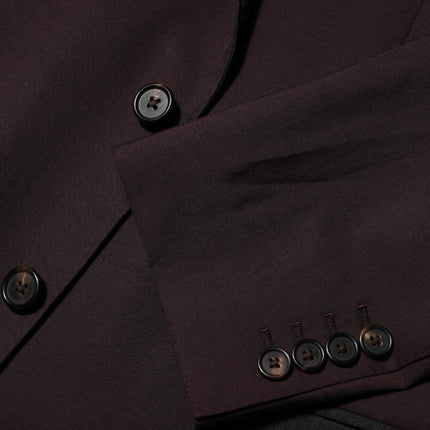 Dolce & Gabbana Maroon Wool 2 Buttons Suit Jacket Blazer