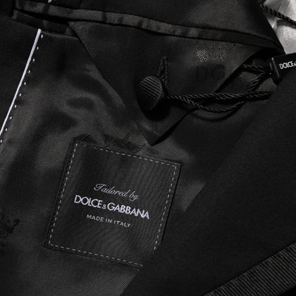 Dolce & Gabbana Black Wool 1 Button Suit Jacket Men Blazer