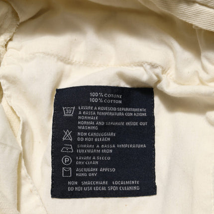 Burberry Beige Corduroy Cotton Straight Men Trouser Pants