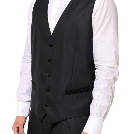 Dolce & Gabbana Black MARTINI 2 Buttons Suit 3 Piece Suit
