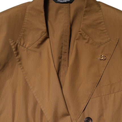 Dolce & Gabbana Brown TAORMINA Double-Breasted 2 Piece Suit
