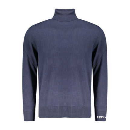 Pepe Jeans Blue Cotton Men Sweater Turtleneck