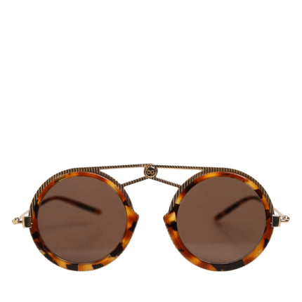 Dolce & Gabbana Gold Havana Frame DG Fatto A Mano Eyewea Sunglasses