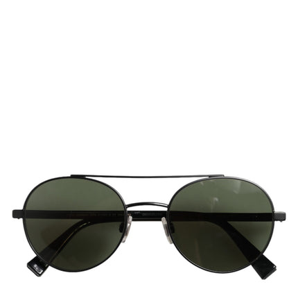 Dolce & Gabbana Matte Black Steel Frame Gray Lens Sunglasses