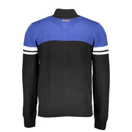 Gianmarco Venturi Black Cotton Men Cardigan