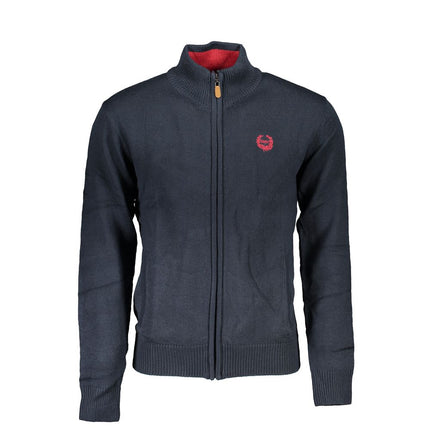 Gianmarco Venturi Blue Cotton Men's Cardigan