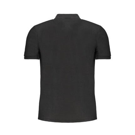 Gianmarco Venturi Black Cotton Men's Polo Shirt