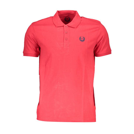 Gianmarco Venturi Red Cotton Men Polo Shirt