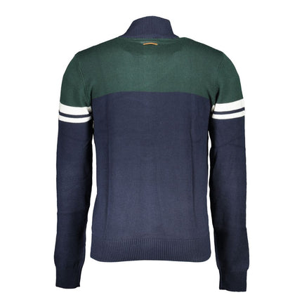 Gianmarco Venturi Blue Cotton Men's Cardigan