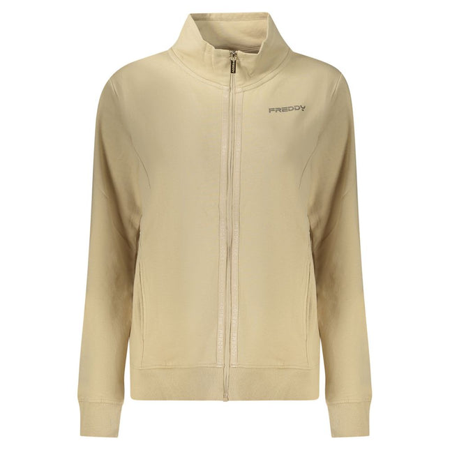 Freddy Beige Cotton Women Sweatshirt