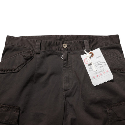 Dolce & Gabbana Brown Re- Edition Cotton Men Cargo Pants