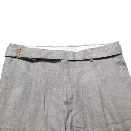 Briglia 1949 Gray Mid Waist Dress Formal Skinny Men Pants