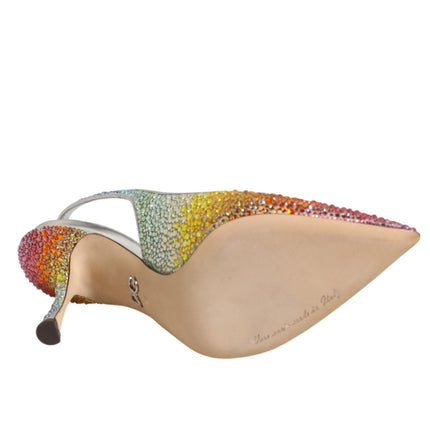 Dolce & Gabbana Multicolor Sequin Slingback Pumps Shoes
