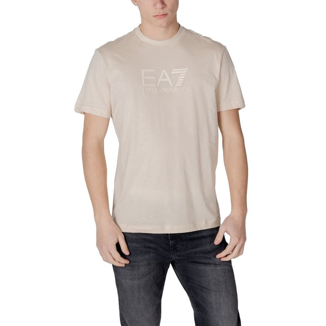 EA7 Emporio Armani White Cotton Polo Shirt