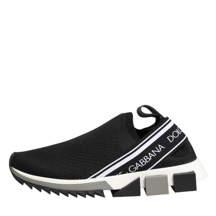Dolce & Gabbana Black Slip On Sorrento Low Top Sneakers Shoes