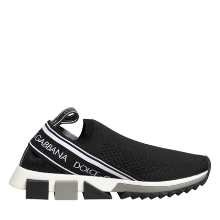 Dolce & Gabbana Black Slip On Sorrento Low Top Sneakers Shoes