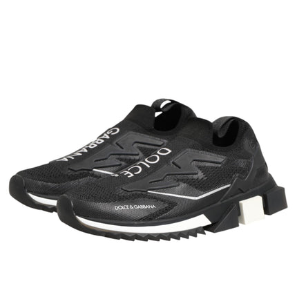 Dolce & Gabbana Black SORRENTO Sport Stretch Sneakers Shoes