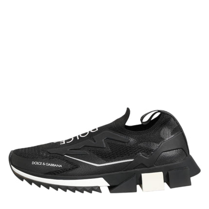 Dolce & Gabbana Black SORRENTO Sport Stretch Sneakers Shoes