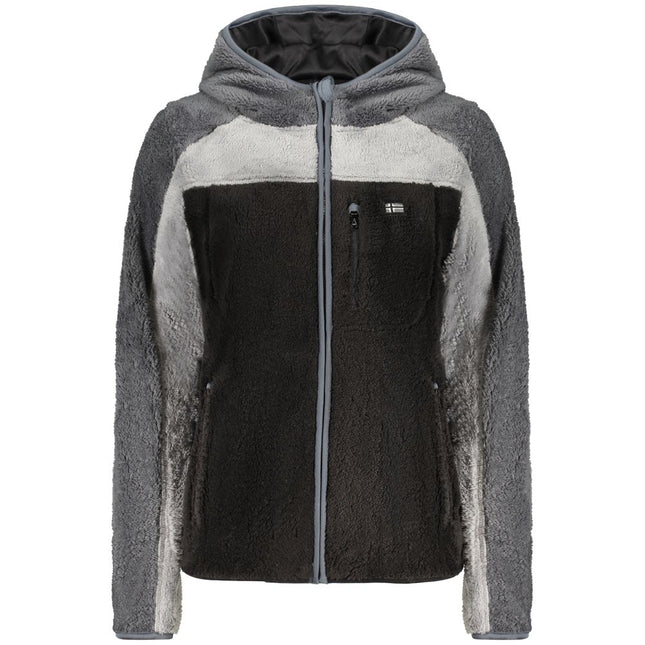 Norway 1963 Black Polyester Women's Sweatshirt with Hood