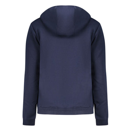 Norway 1963 Blue Cotton Women Sweatshirt with Hood and Zip