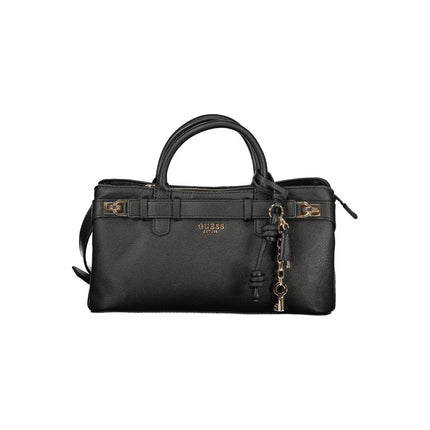 Guess Jeans Nero Poliuretano Women Handbag