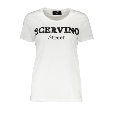 Scervino Street White Cotton Men T-Shirt