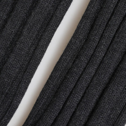 Dolce & Gabbana Black Virgin Wool Knitted Fingerless Gloves